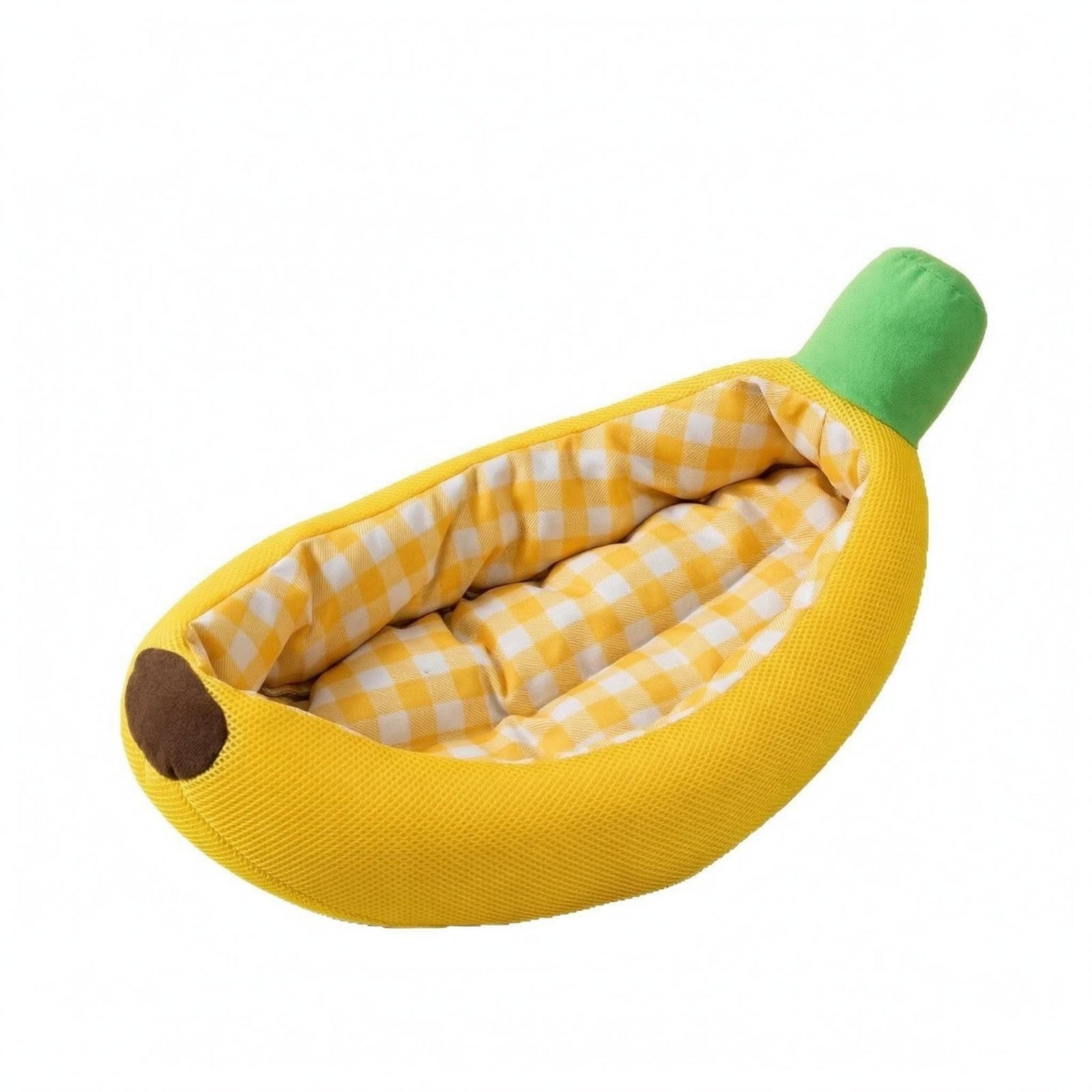 Fruit-Shaped Pet Bed Comfortable Pet Cushion Banana-Shaped Bed Easy to Clean Animal Furniture for Cats, Small Dogs