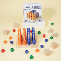 3D Connect Four Game Hand-Eye Coordination Bead Stacking Strategy Game