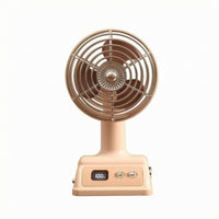 Retro Desktop Fan Adjustable Home Appliance Compact