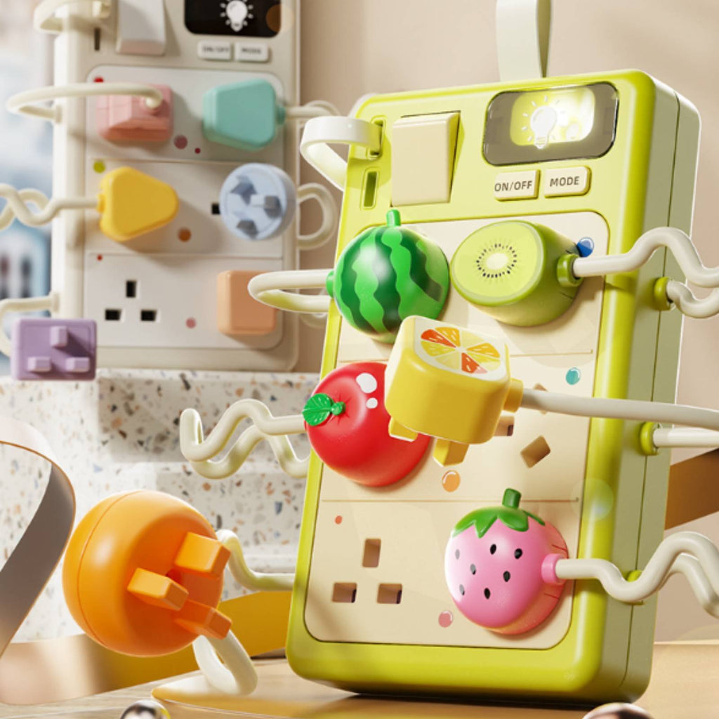 Plug and Socket Toy Hand-Eye Coordination Power Strip Learning Toy for Infants