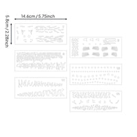 Lure Painting Template DIY Lure Painting Stencil Flexible Paint Guide Stencil for Anglers