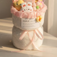 Lamb Plushie Arrangement Handmade Aesthetic Stuffed Sheep Flower Box Cuddly