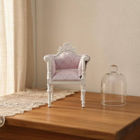 Dollhouse Living Room Chair Handmade Miniature Classic Loveseat Carved Details