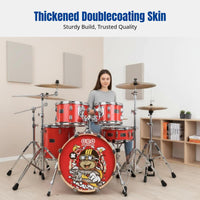 Compact Drum Kit, Kids Cartoon Jazz Drum, Beginner, Entry, Professional Performance