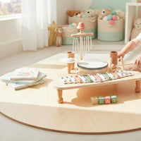 Multifunction Percussion Toy Portable Wooden Xylophone Table Allall-Inclusive