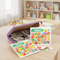 Alphabet Matching Cards Educational Wooden Alphabet Activity Set for Children