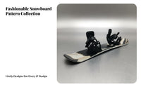 Mini Finger Slider Miniature Finger Snowboard Collectible Item Backpack Hanging Ornament for Snowboarders, Collectors