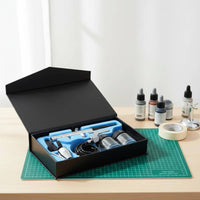 0.35 Mm Airbrush Pen Silver Metal Model Airbrush Spray Pen Black Grip