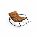 Upholstered Rocking Chair High spinerest Household Furniture Padded Seat Sturdy Frame for New Parents, Book Lovers, Living Room