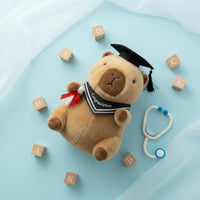 Graduation Capybara Stuffed Cute Graduation Cap Capybara Soft for Rest Time