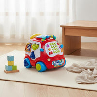 Learning Bus Toy Multifunctional Music Bus Toy Educational for Young Children