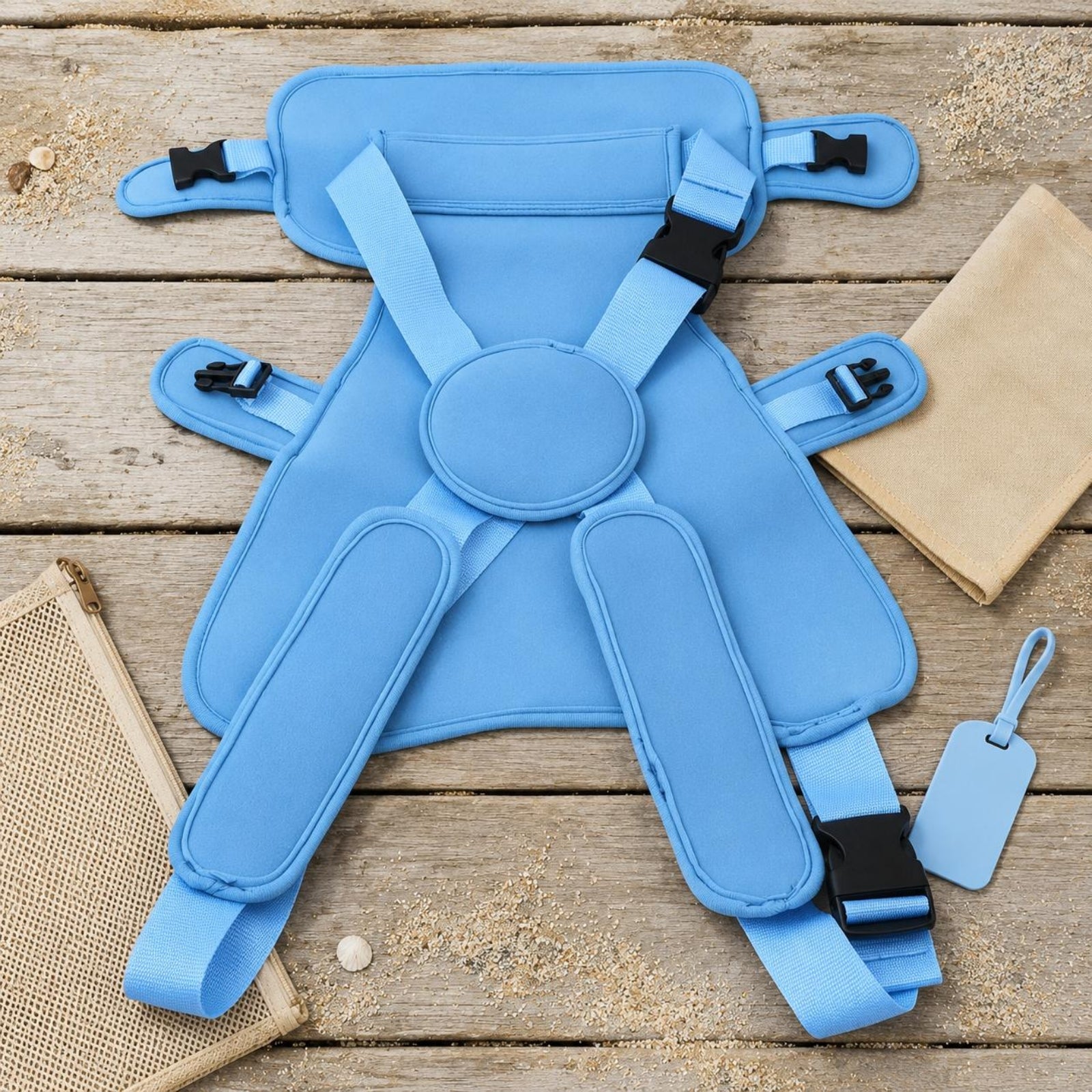 Baby Swimming Harness Adjustable Neoprene Swimming Harness Plastic Buckles