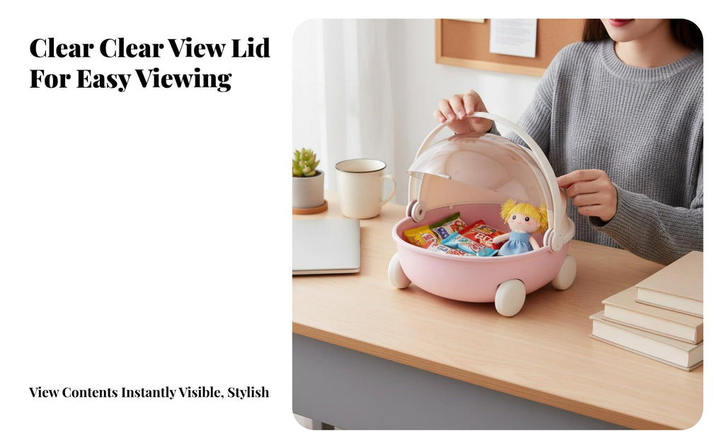 Miniature Cradle Basket Portable with Handle Desk Organizer Cute visually pleasing