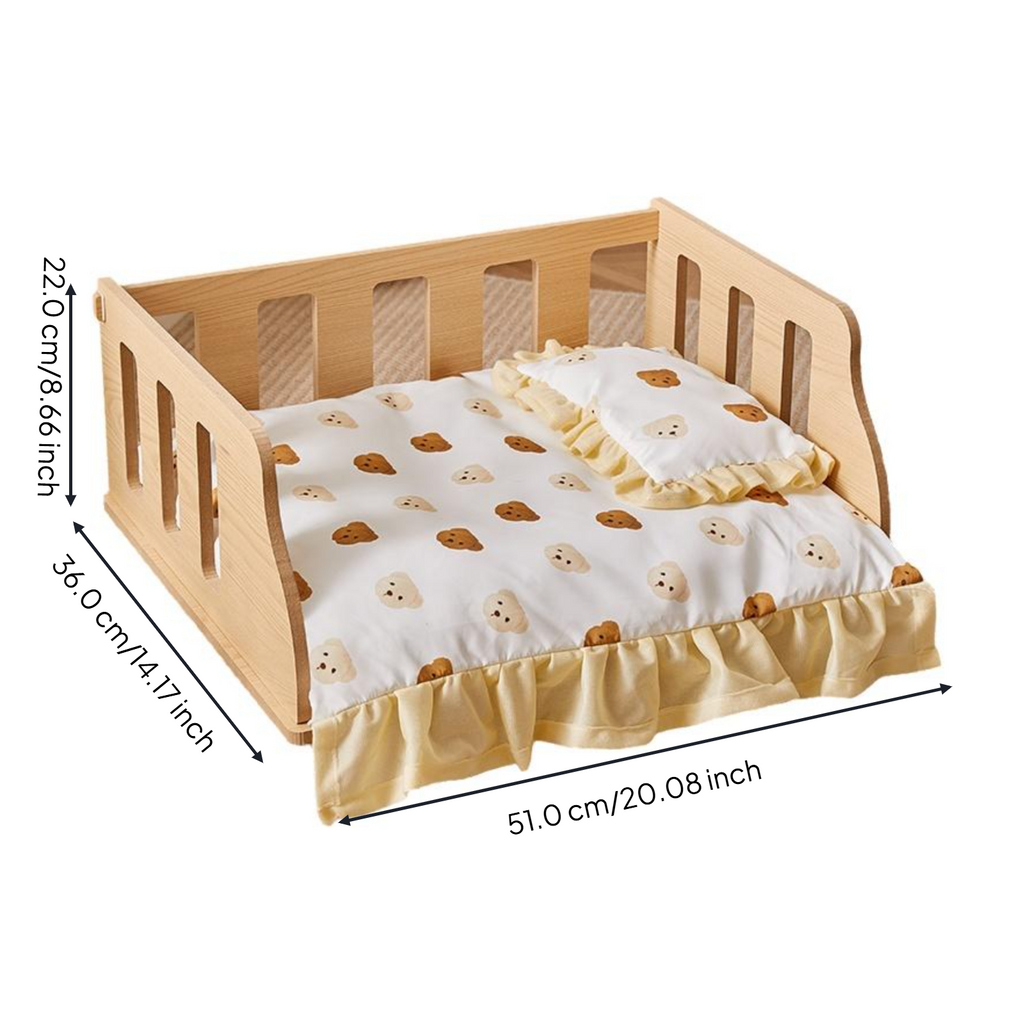 Removable cover pet bed