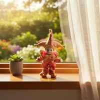 Rose Jester Doll Decorative Textile Jester Figurine Collectible for Collectors