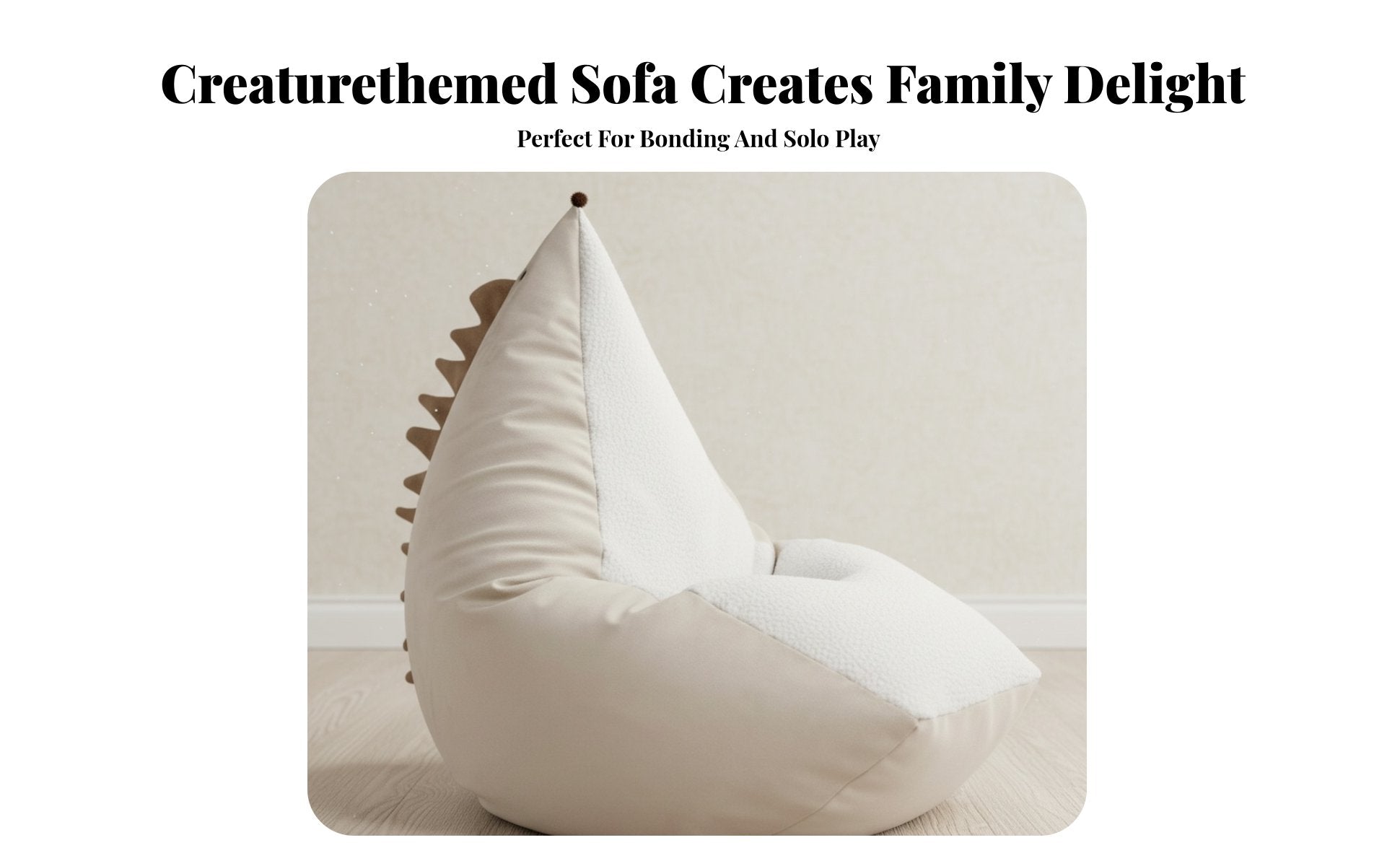 CreatureThemed Character Chair Soft and Comfy Fold-Unfold Creature Sofa Foldable Design Machinecleanable Cover for Infants