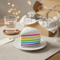 Rainbow Cake Squeezable Soft Cake Squeezable Sensory