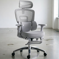 Ergonomic Office Chair Padded Armrests Support Chair Aluminum Alloy Frame