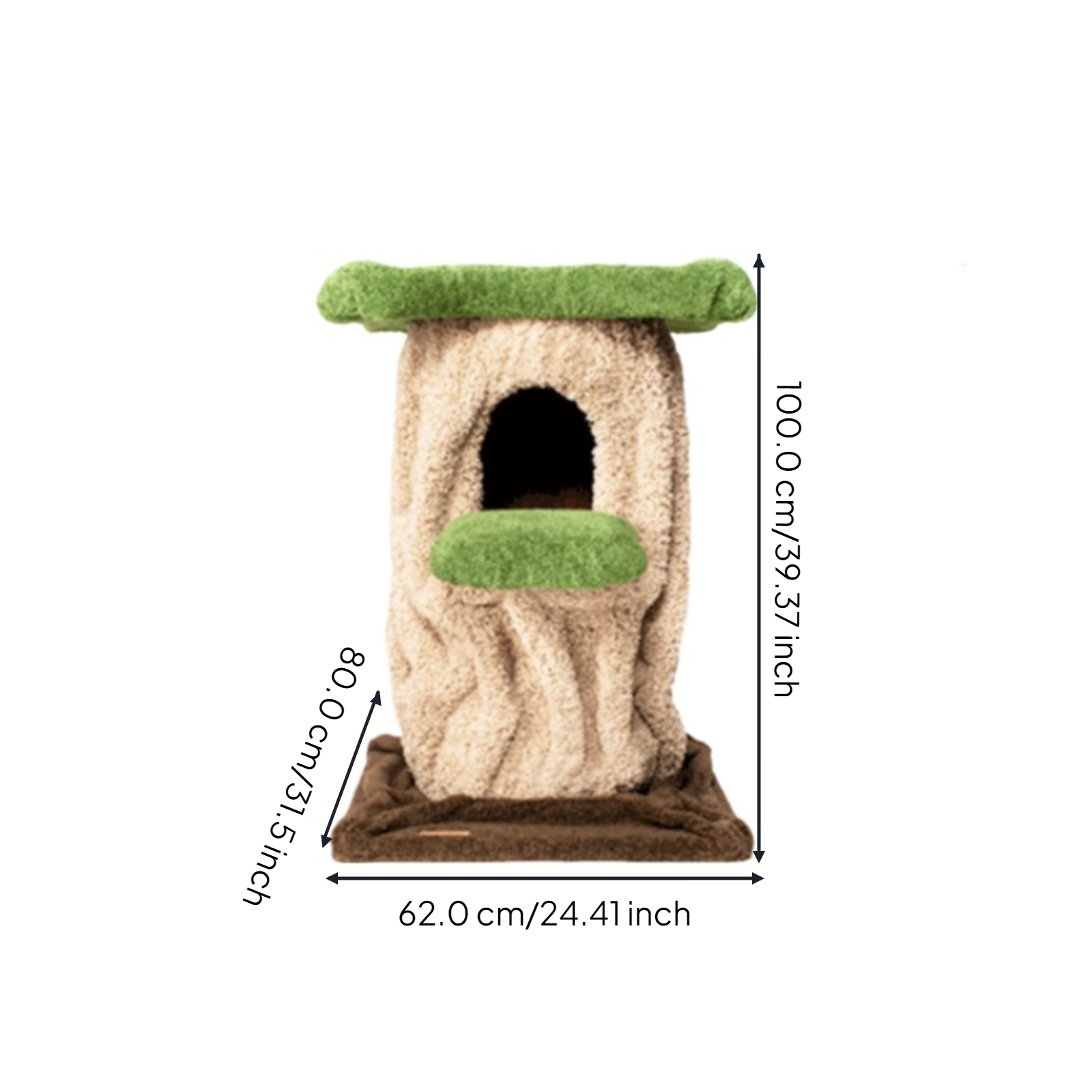 Cat tree with condo