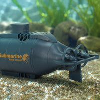 Mini RC Submarine Plastic Wireless-Controlled Submarine Toy Battery Powered