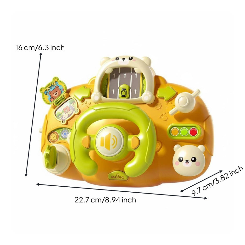 Stroller Steering Wheel Toy Lights and Sounds Baby Driving Simulator for Babies