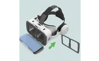 Phone VR Headset Mobile Phone Compatible Headset with Headphones for Gaming