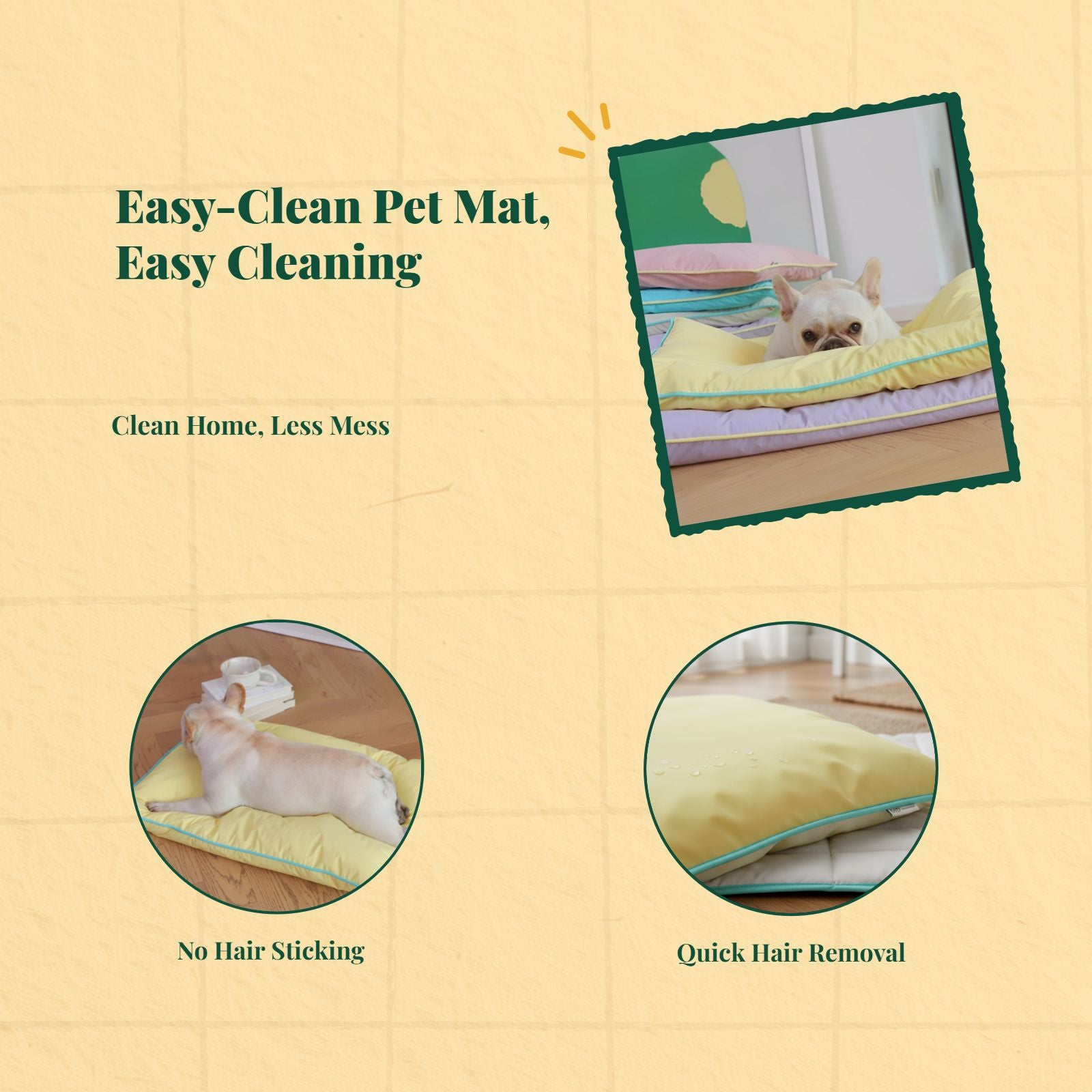 Waterproof non-slip pet bed