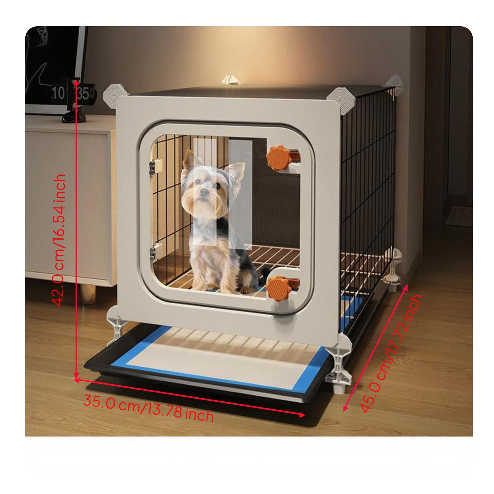 Leak-resistant dog crate for training