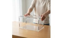 Acrylic Grinding Dust Box High Clarity Acrylic Dust Cover Box Clear Vision