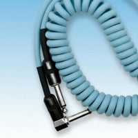 Coiled Bass Guitar Cable Good Conductivity 1/4 Inch Audio Cable Wear-Resistant Curly Instrument Cord for Guitarists