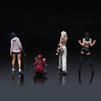1:64 Resin Doll Set Collectible Trendy Character Figurines Realistic Definition