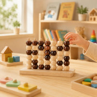 3D Wooden Game Cognitive Development Preschool Learning Set Child-Centered