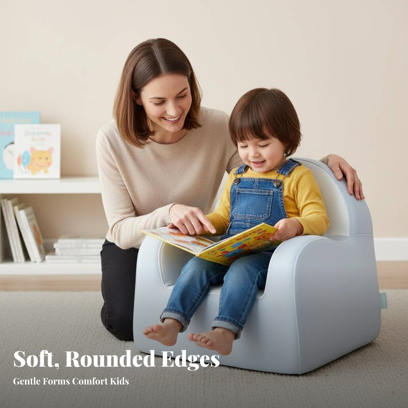 Upholstered Baby Sofa Long-Lasting Upholstered child's Seat for Boys, Girls