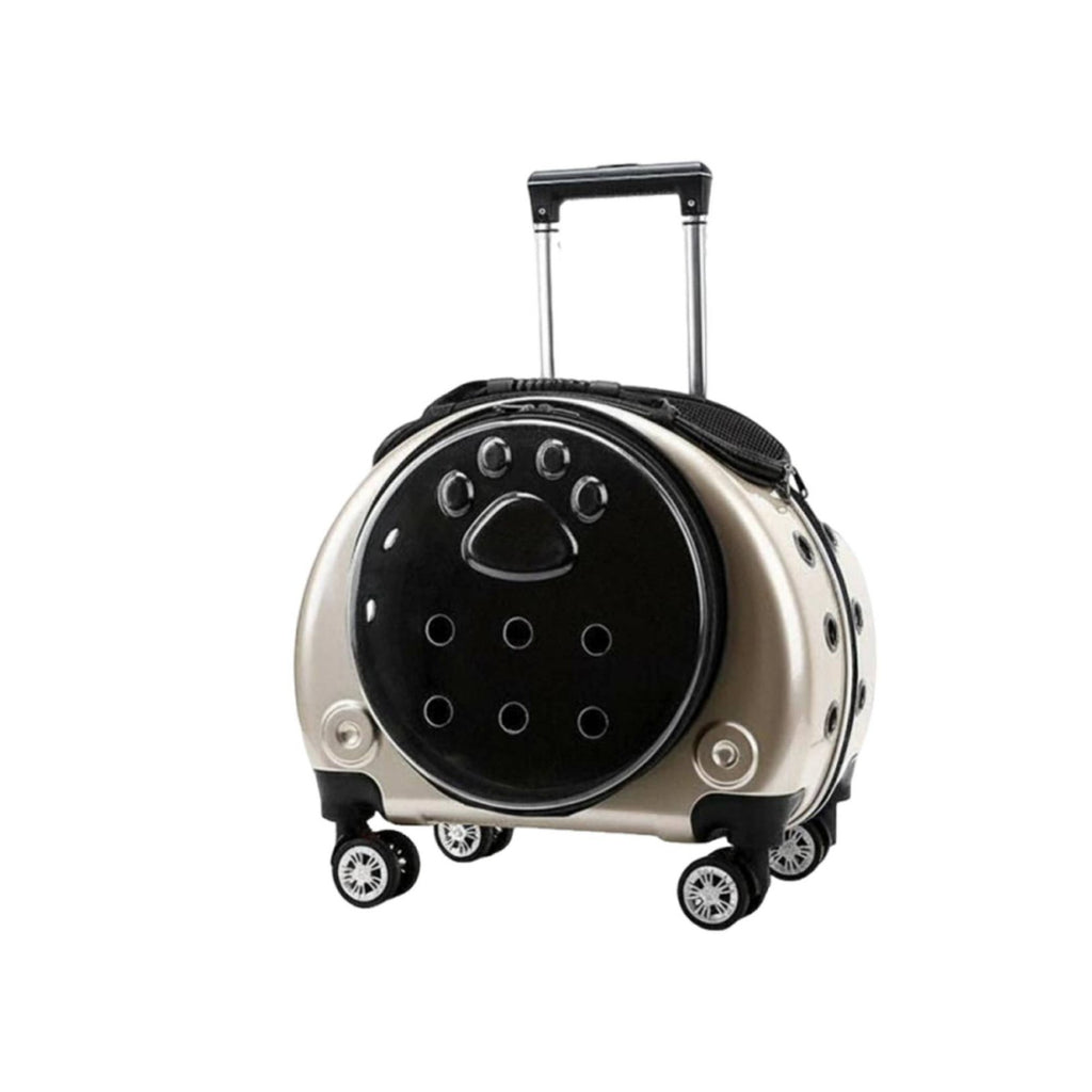 versatile dome opening Pet Trolley Breathable Cat Backpack Telescopic Handle