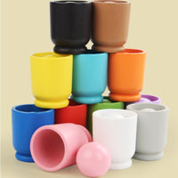 Ball and Cup Color Sorter Hand-Eye Coordination Educational Color Matching Set Early Learning Ball in Cup Toy for Young Children, Preschoolers