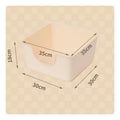 High-Sided Kitten Litter Pan Easy to Clean Semi-Enclosed Feline Toilet