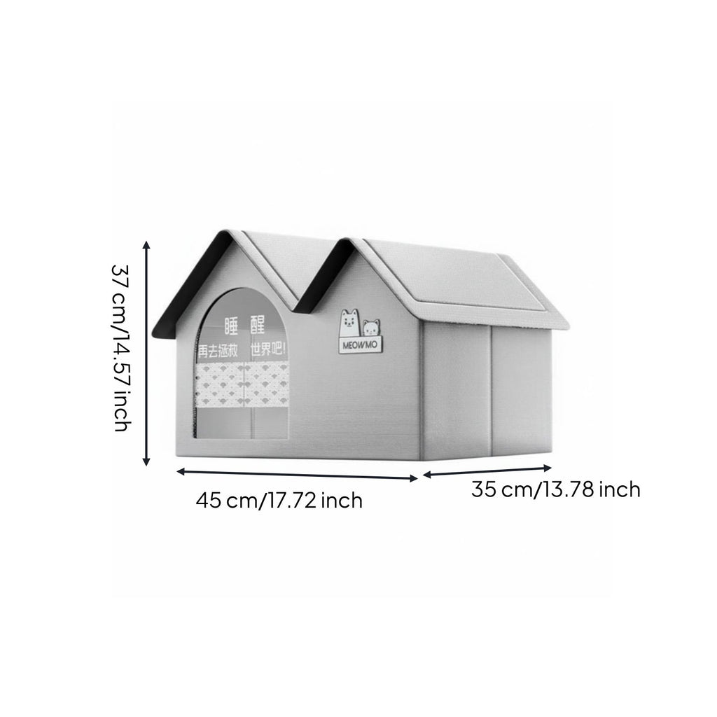 Cooling Feline Bed Air-Conditioned Room Enclosed Pet Bed Closed Design