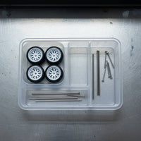 1:64 Model Car Wheel Kit Hollow Axles Hobby Parts Upgrade