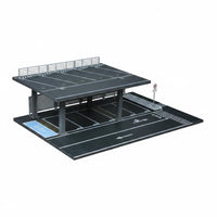 Parking Scene Model Printed Markings Steel-Frame Parking ABS Plastic Components