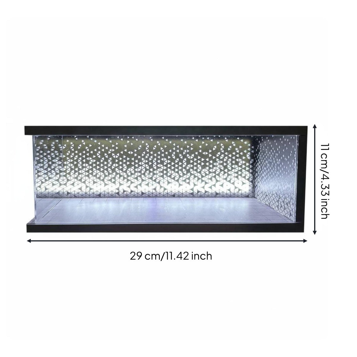 Lighted Model Car Garage USB Powered LED Display Scene Display Box for Showcase