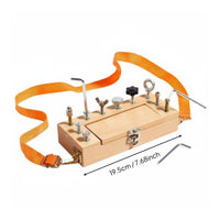 Kids Tool Box Toy Early Educational Wooden Screw Driver Board Hands-On Ability