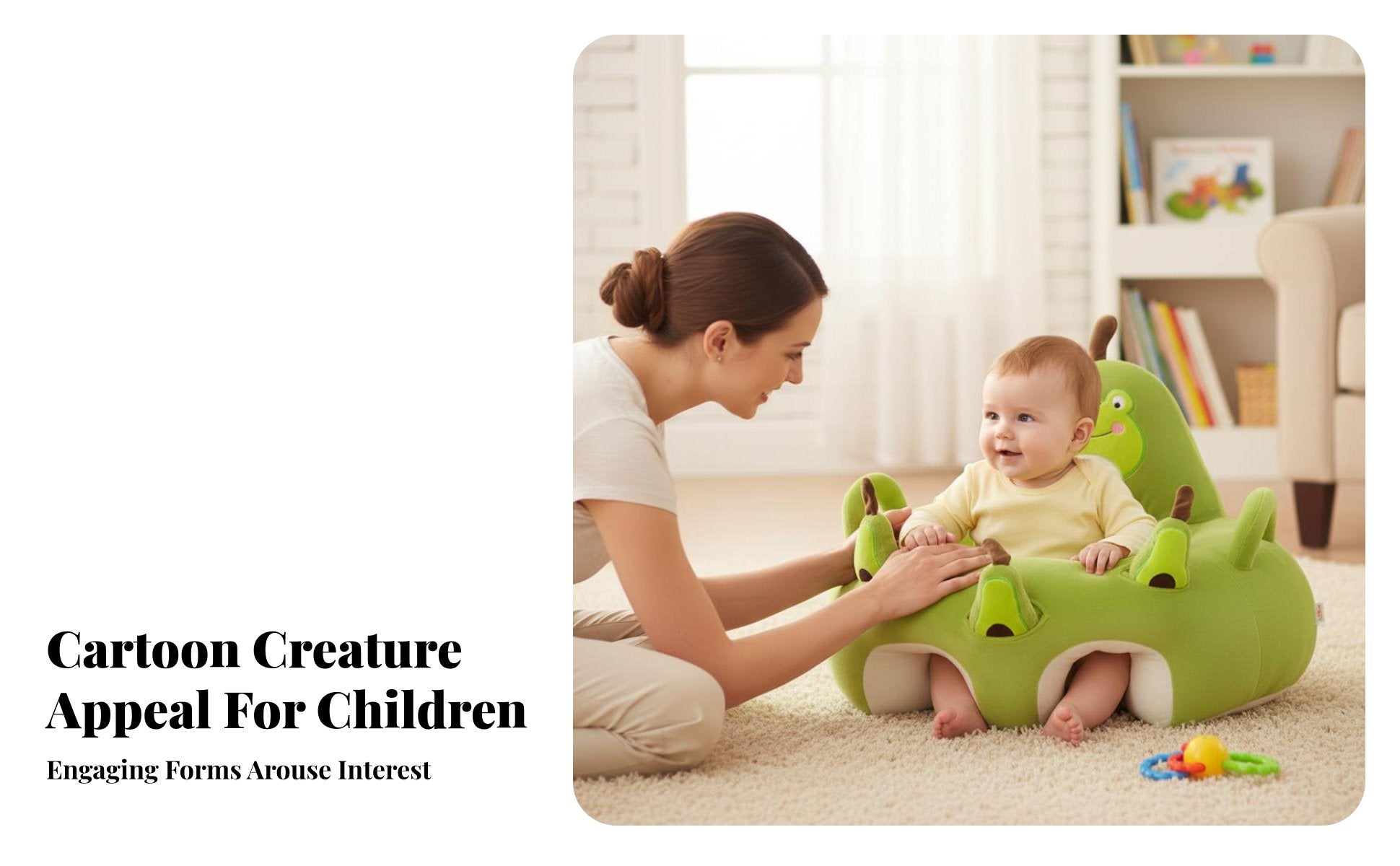 Soft Creature Sit-up Support Anti-Fall Design creatureShaped Soft Chair