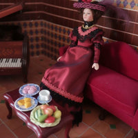 Historical Dollhouse Doll for Miniature Scene, Hobbyists, Collectors