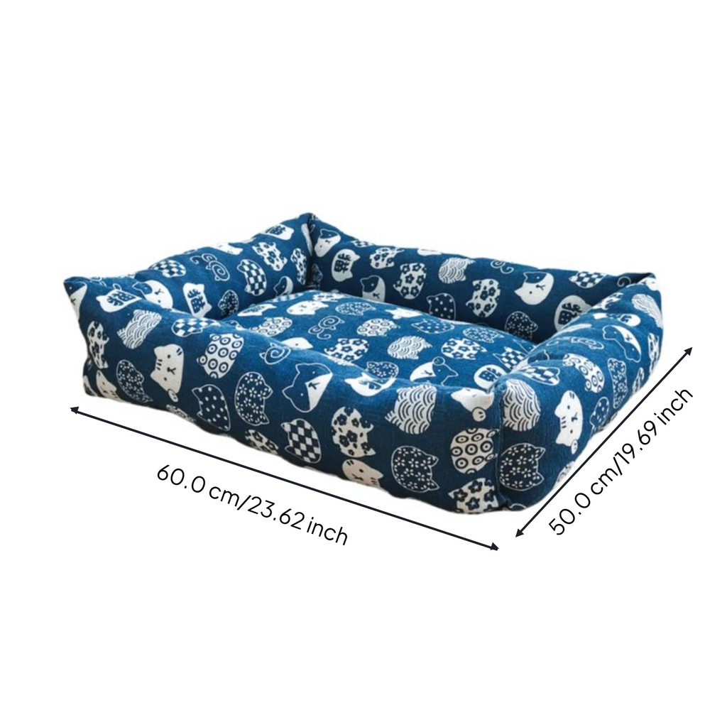 Dog Bed, Cat Bed, All-Season Pet Bed, machine cleanable, soothing, calming, soft padding for small, average, and large dogs and felines