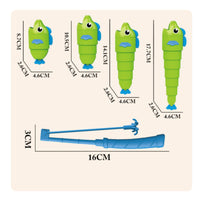 5 Pieces Retractable Aquatic Creature Game Hand-Eye Coordination Interactive