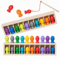 Bowling Matching Game Compartmented Board Memory Reasoning Toy Storage Slots