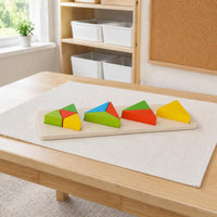 Wooden Shape-Matching Peg Toy Painted Wooden Peg Board Toy Logical Thinking