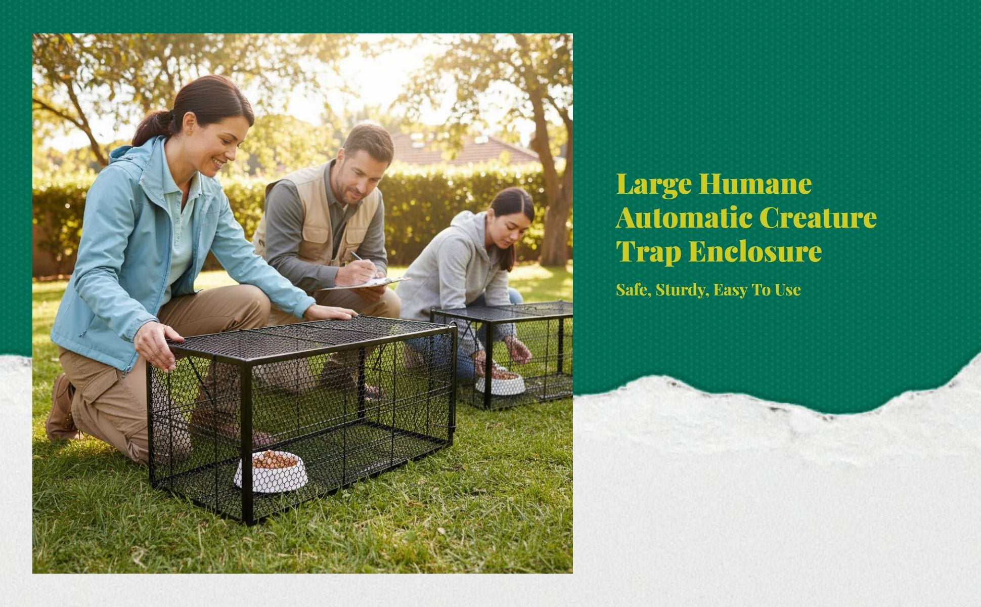 Steel automatic pet trap