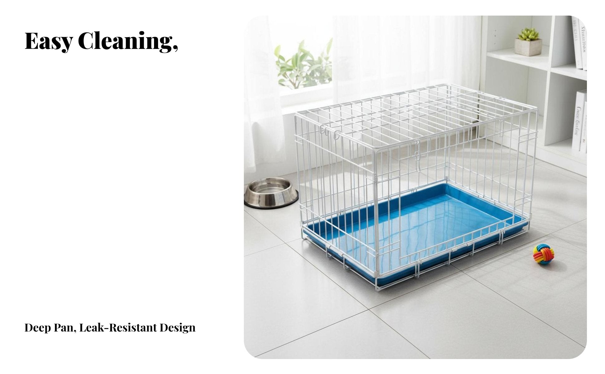 Pet Cage Tray Easy to Clean Replacement Cage Tray Kennel Liner
