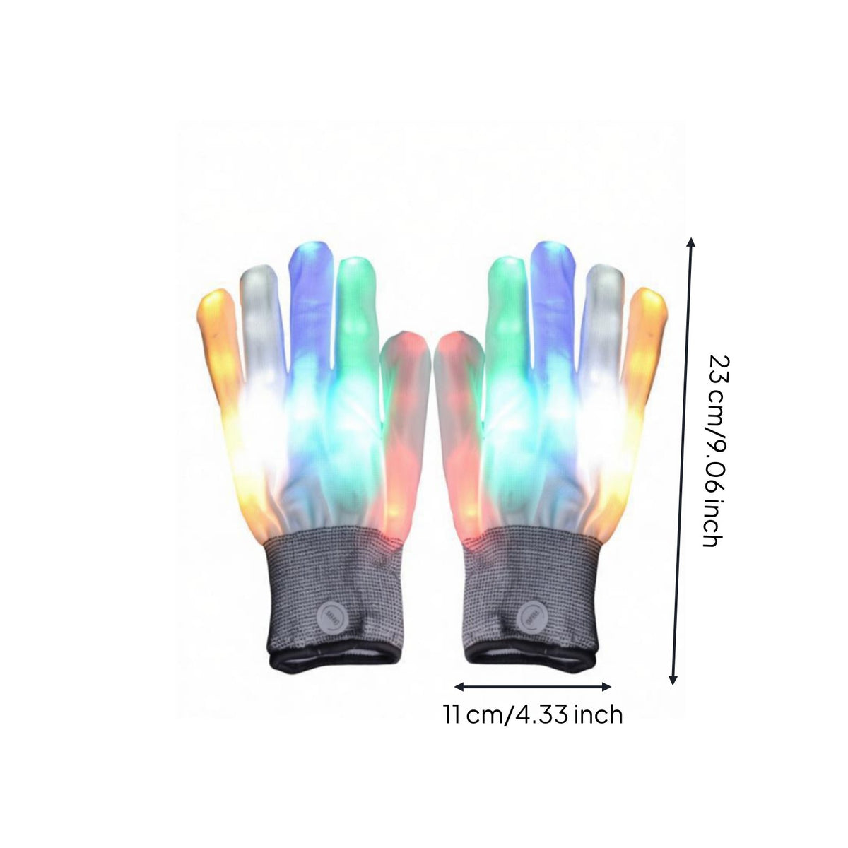 Flashing Finger Light Gloves Hidden Battery Pack LED Light up Gloves Fun Gift